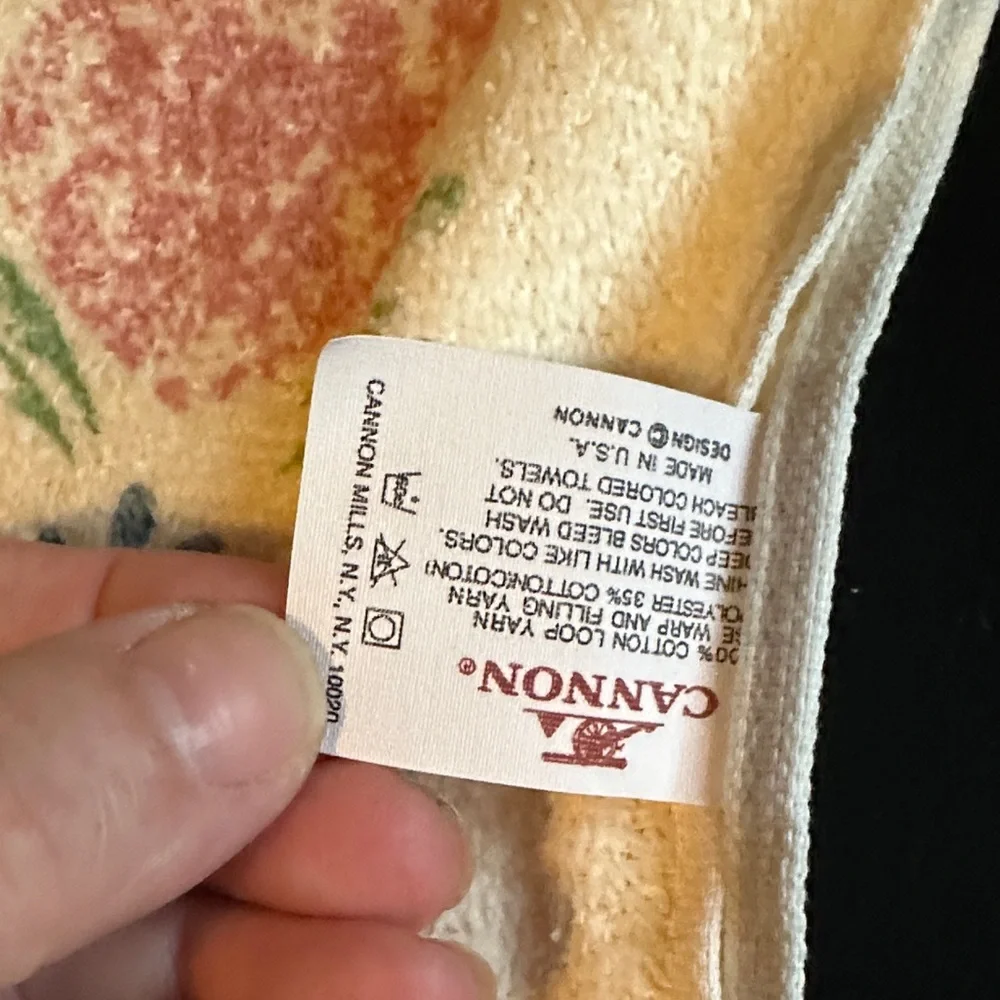 Canon Vintage Cream and Pink Decorative Towel Set